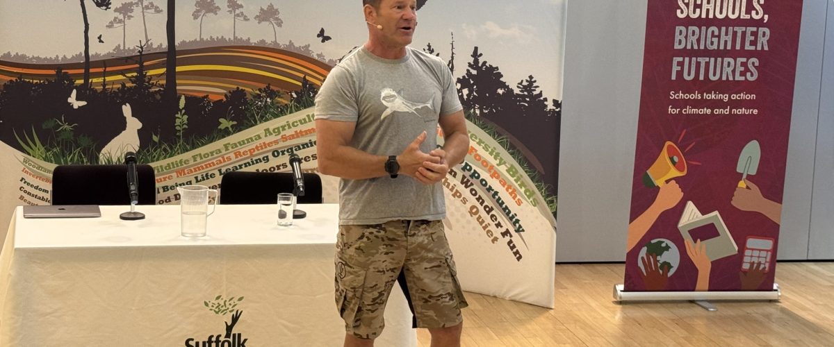 Steve Backshall, guest speaker at the Suffolk Youth Climate Conference 2025